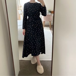 H&M midi floral print dress